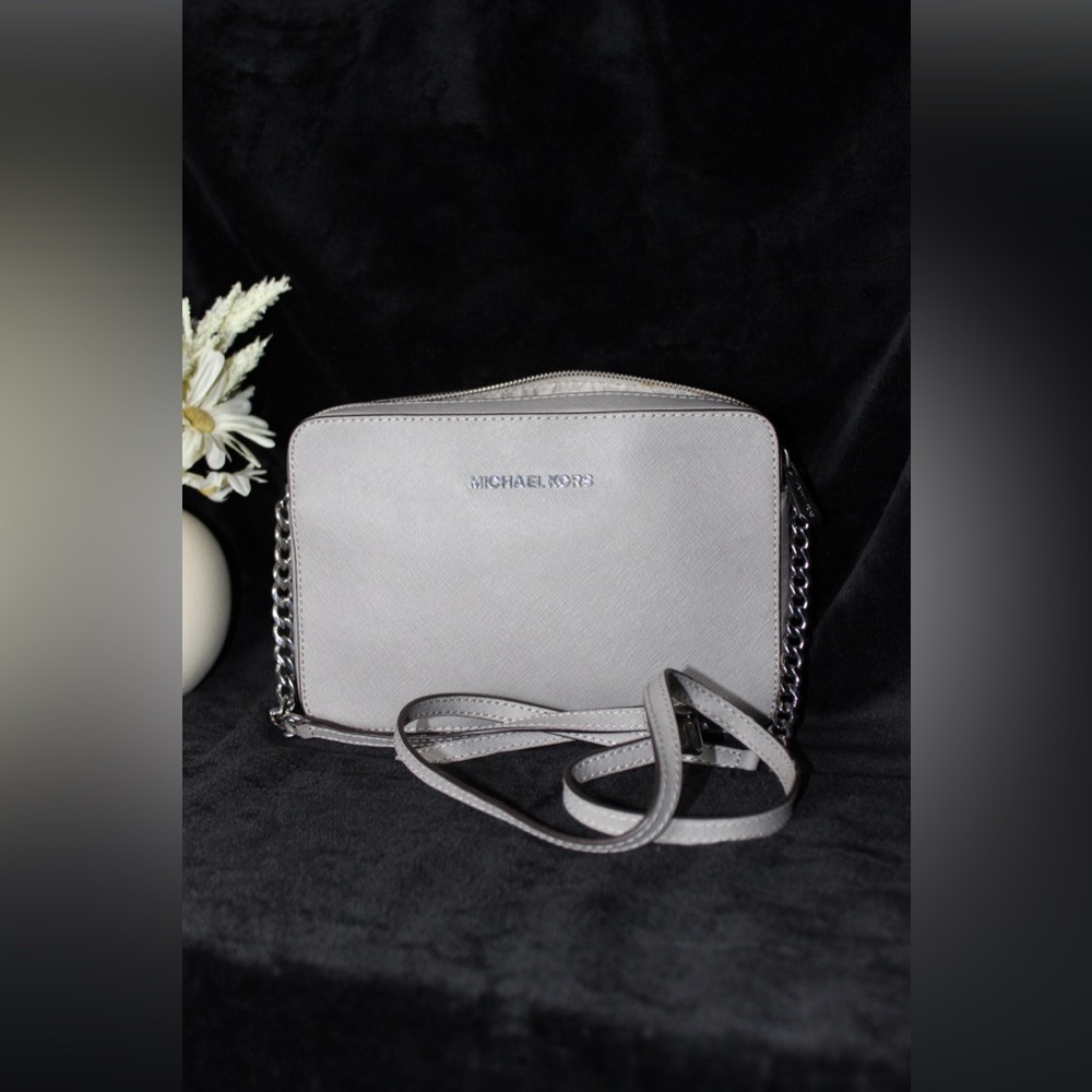 Michael Kors Silver Crossbody Bag - Picture 2 of 7